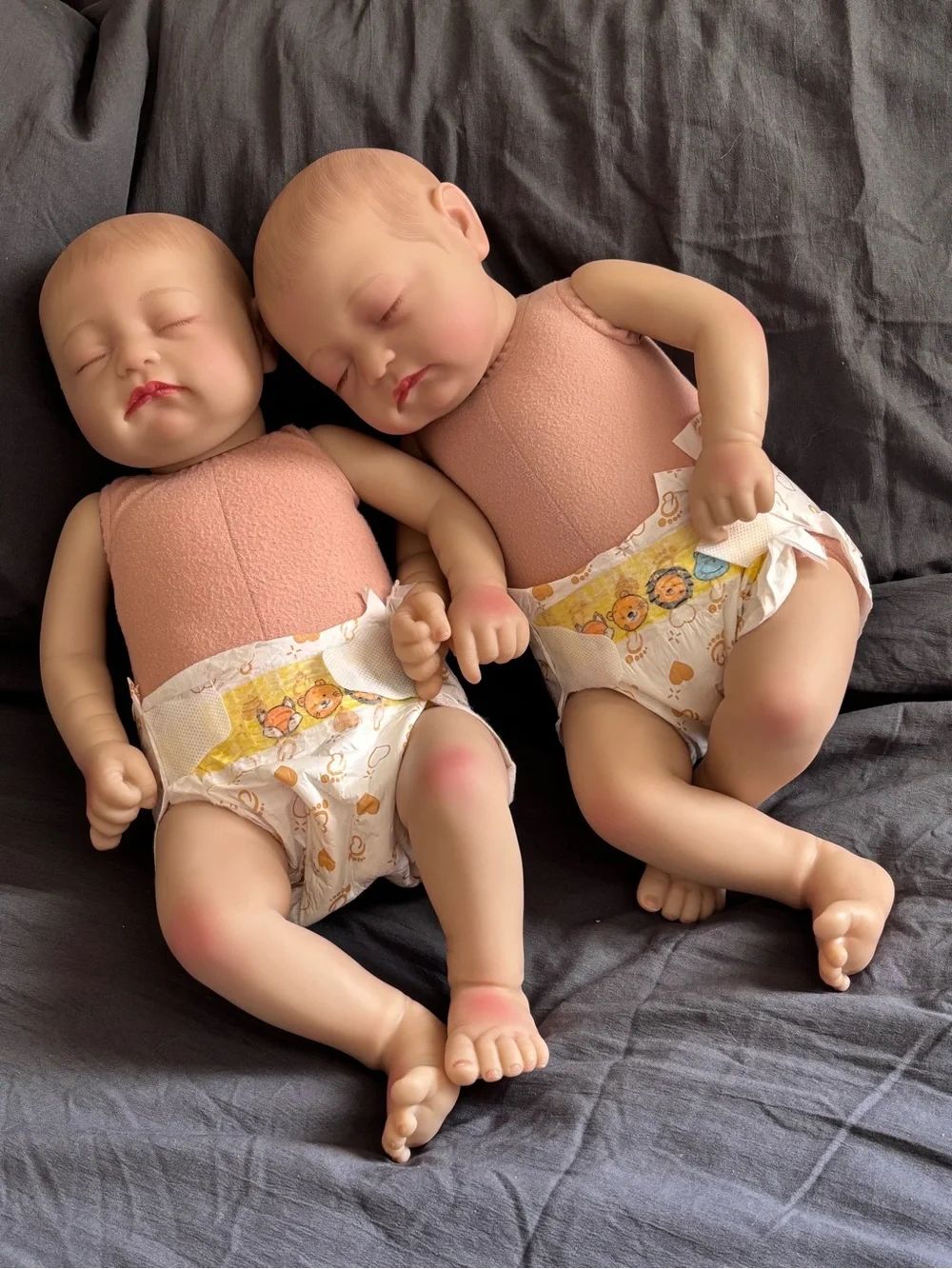 Reborn Twin Baby Dolls Realistic Sleeping Newborn Set of 2